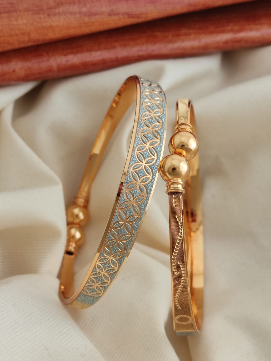 CNC Gold Plated Kadli Bracelets Wholesale Market In Surat With Price
